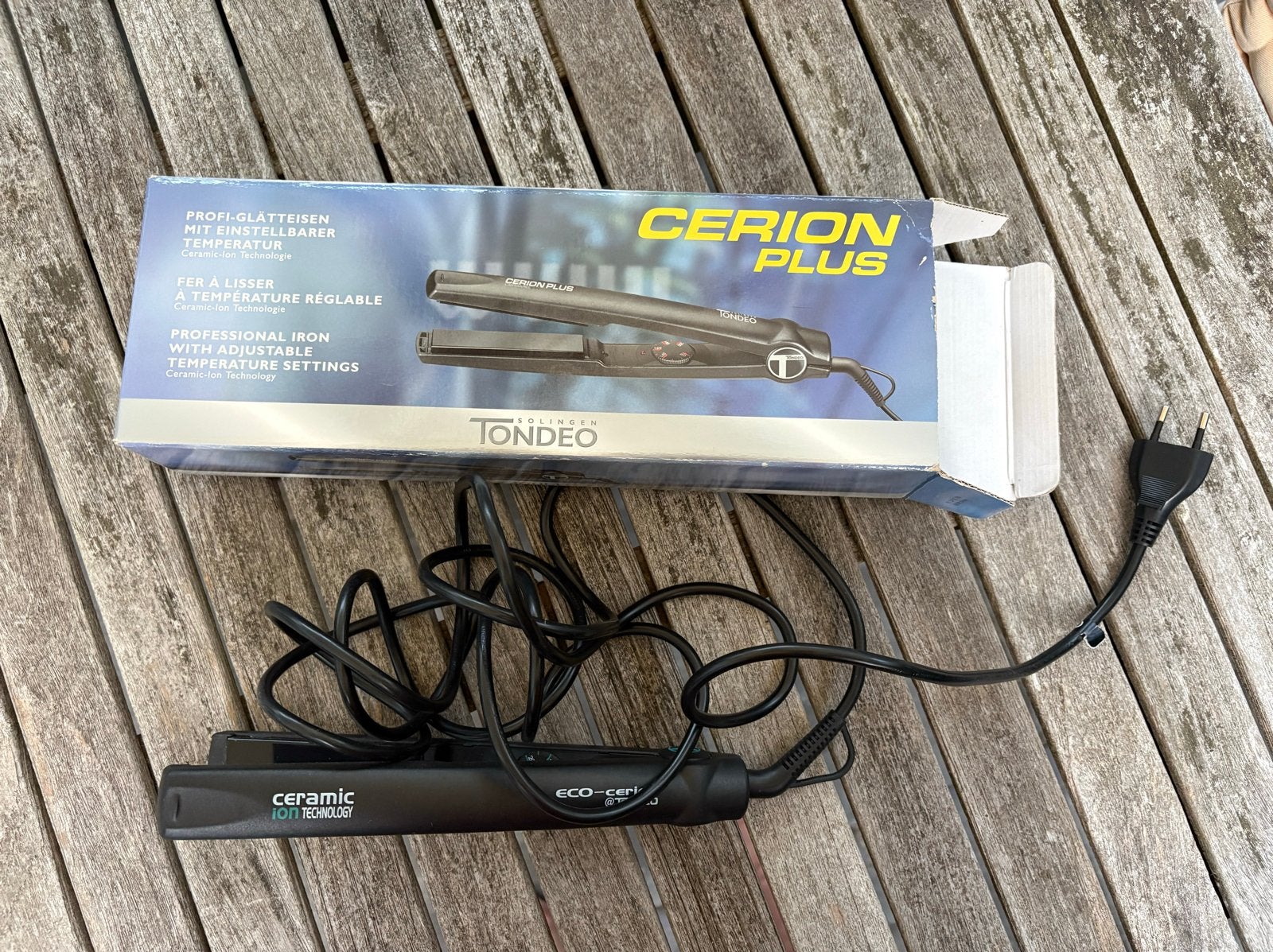 Tondeo Cerion Plus Stijltang, Ophalen of Verzenden, Gebruikt, Haarverzorging