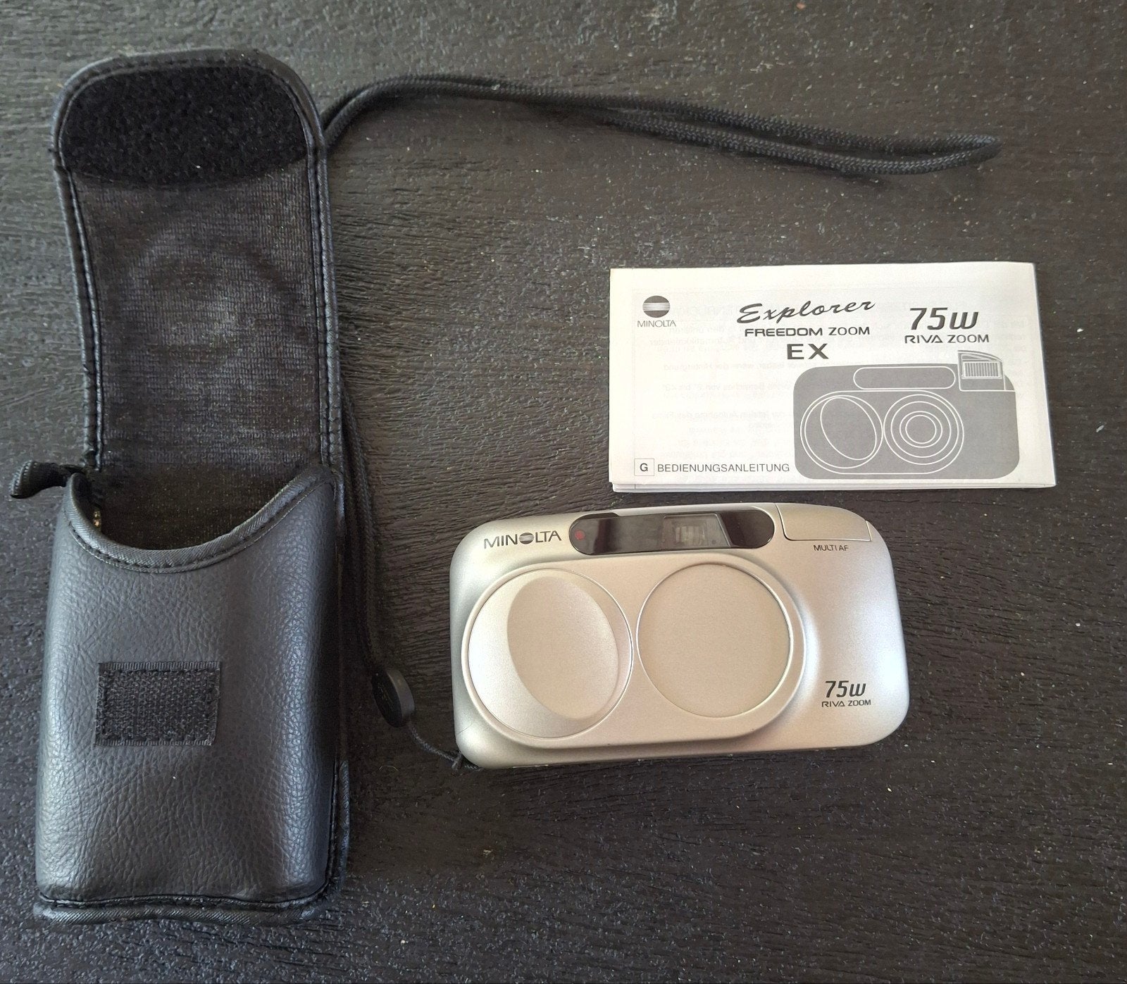 Minolta fotocamera met batterij, Ophalen of Verzenden, Gebruikt, Minolta