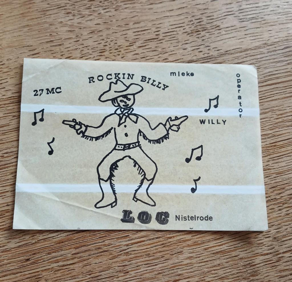 Sticker piraat zender Rockin Billy, Mieke, Willy, NISTELRODE, Ophalen of Verzenden, Zo goed als nieuw