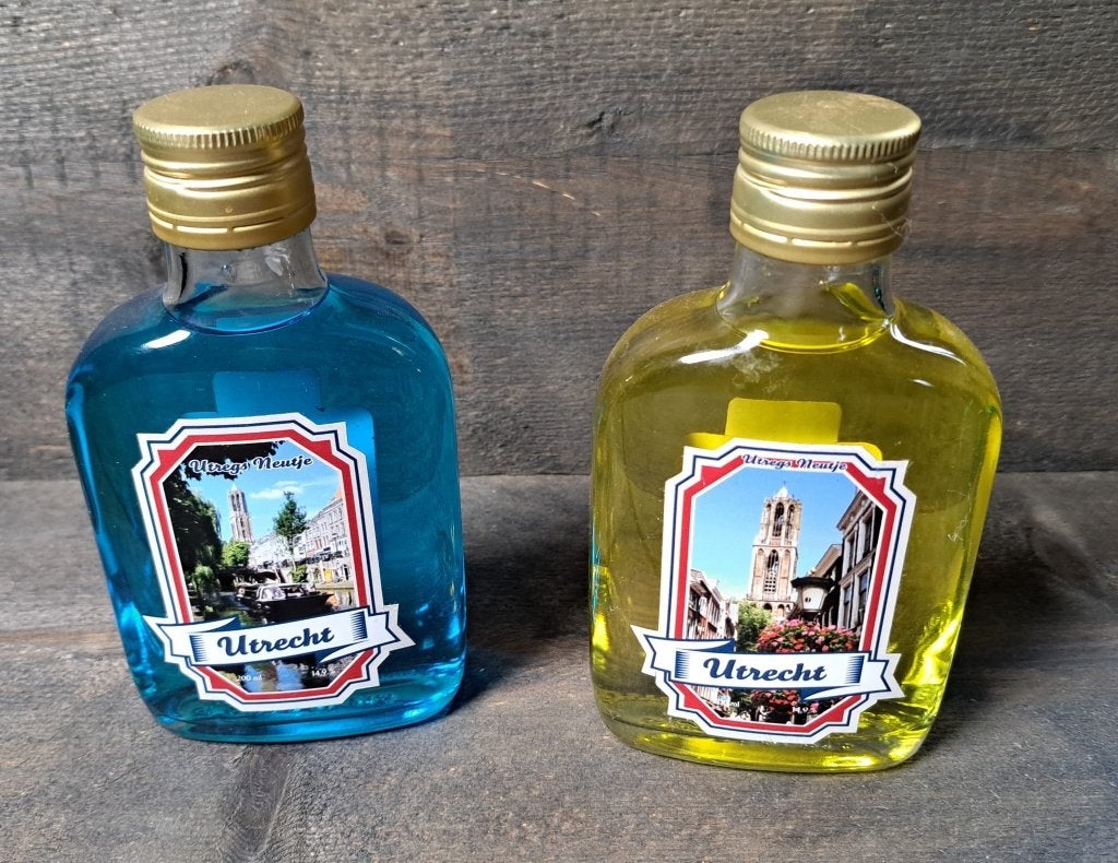 2 flesjes met likeur met afbeelding Domtoren, Ophalen of Verzenden, Nieuw, Overige typen