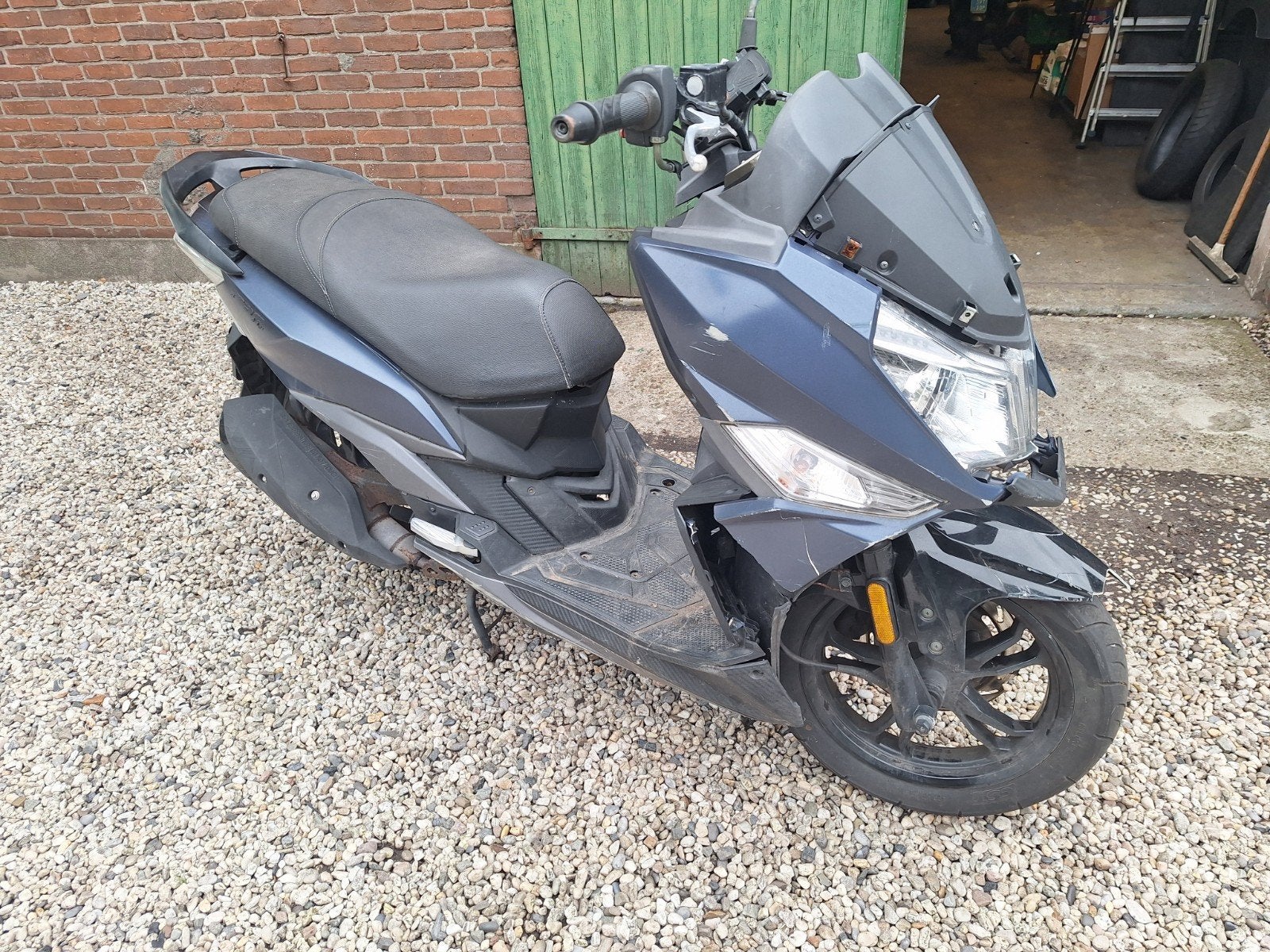 Sym Jet 14 2021 geel kenteken met schade., Ophalen, Gebruikt, Benzine, Overige modellen