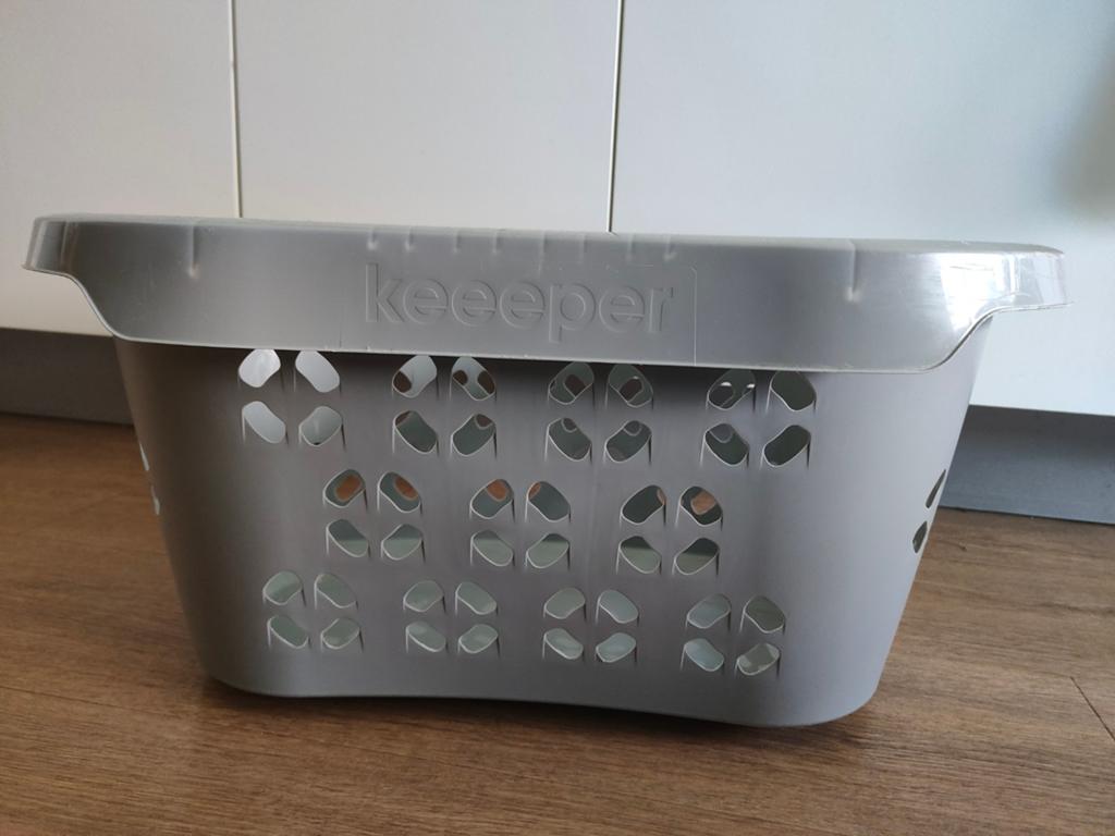 Keeeper Was-/Wasmand Grijs - 30,5 Liter, Witgoed en Apparatuur, Wasmachines, Ophalen, Minder dan 1200 toeren, Minder dan 85 cm
