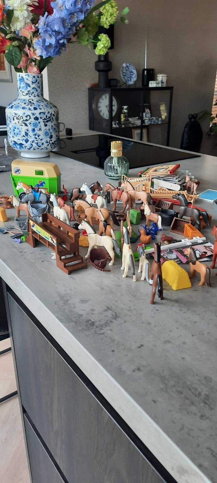 Playmobil en boerderijdieren speelset, Kinderen en Baby's, Speelgoed | Overig, Ophalen of Verzenden, Gebruikt, Jongen of Meisje