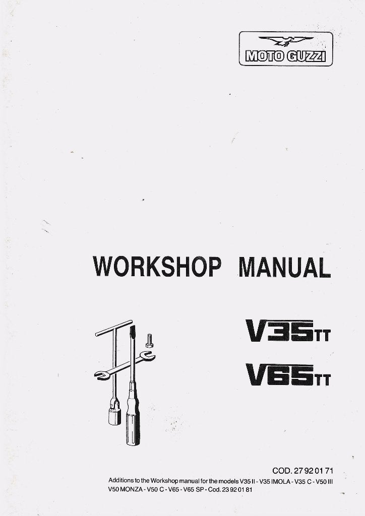 Moto Guzzi V35 TT V65 TT workshop additions (7967z), Verzenden, Moto Guzzi