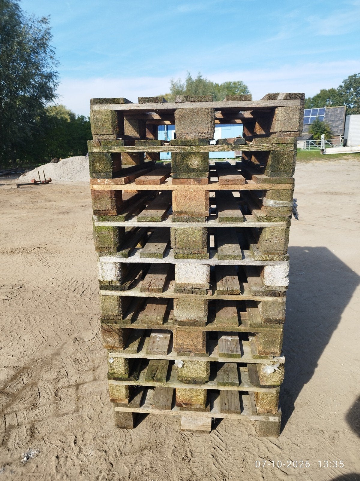 10 gebruikte Euro pallets - uitgezocht en heel, Ophalen