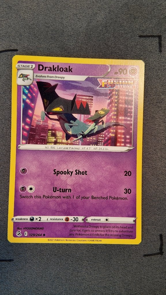 Drakloak 129 Fusion Strike | Pokemon kaart, Ophalen, Zo goed als nieuw, Losse kaart