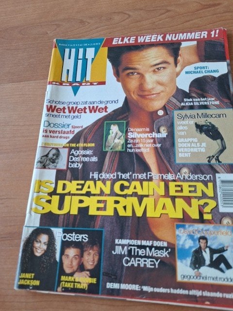 Hitkrant 1995 Dean Cain David Copperfield Prodigy Jim Carrey, Verzenden, Gelezen, Muziek, Film of Tv