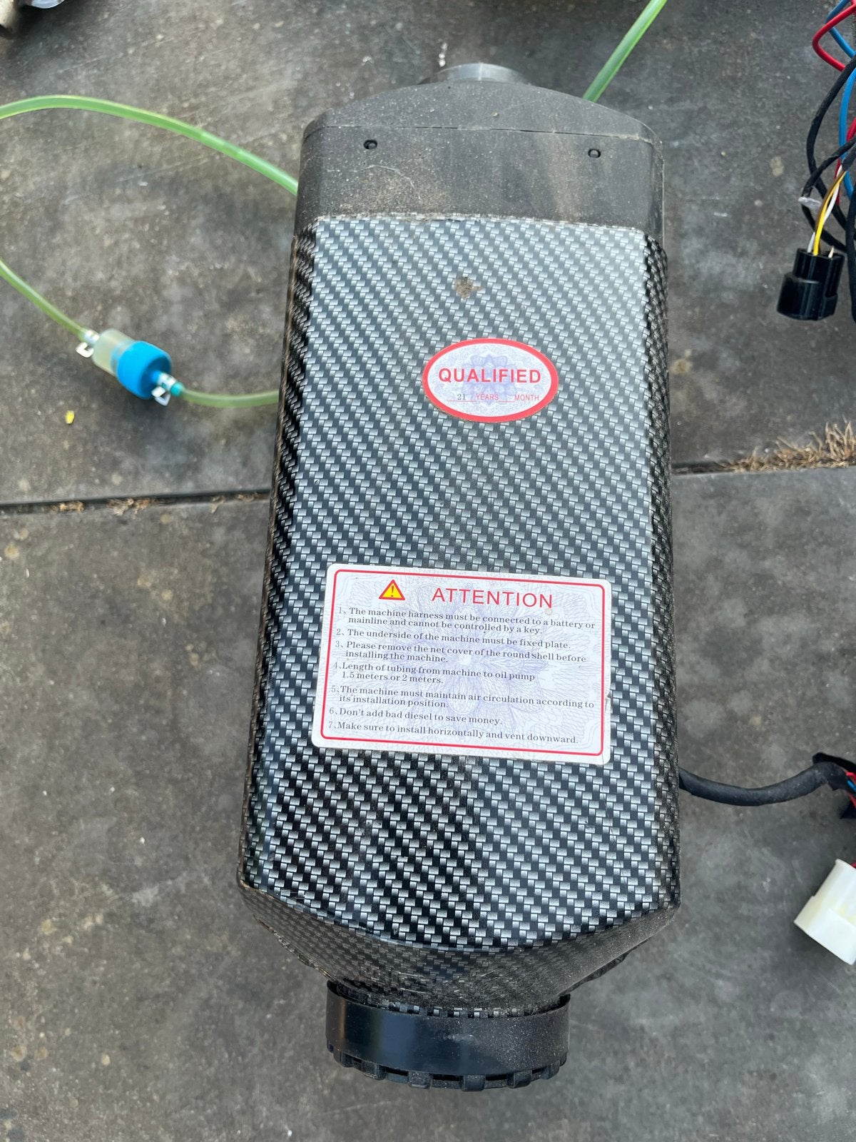Diesel Standkachel 12V 5-8KW met Tank en Afstandsbediening, Ophalen of Verzenden, Gebruikt