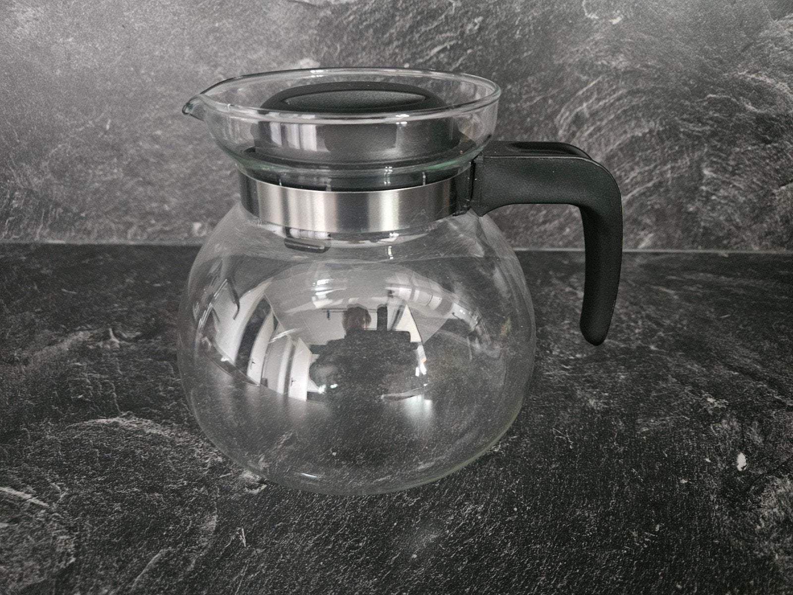 Glazen theepot- Zo goed als nieuw, Theepot/fluitketel, Glas, Ophalen of Verzenden, Zo goed als nieuw