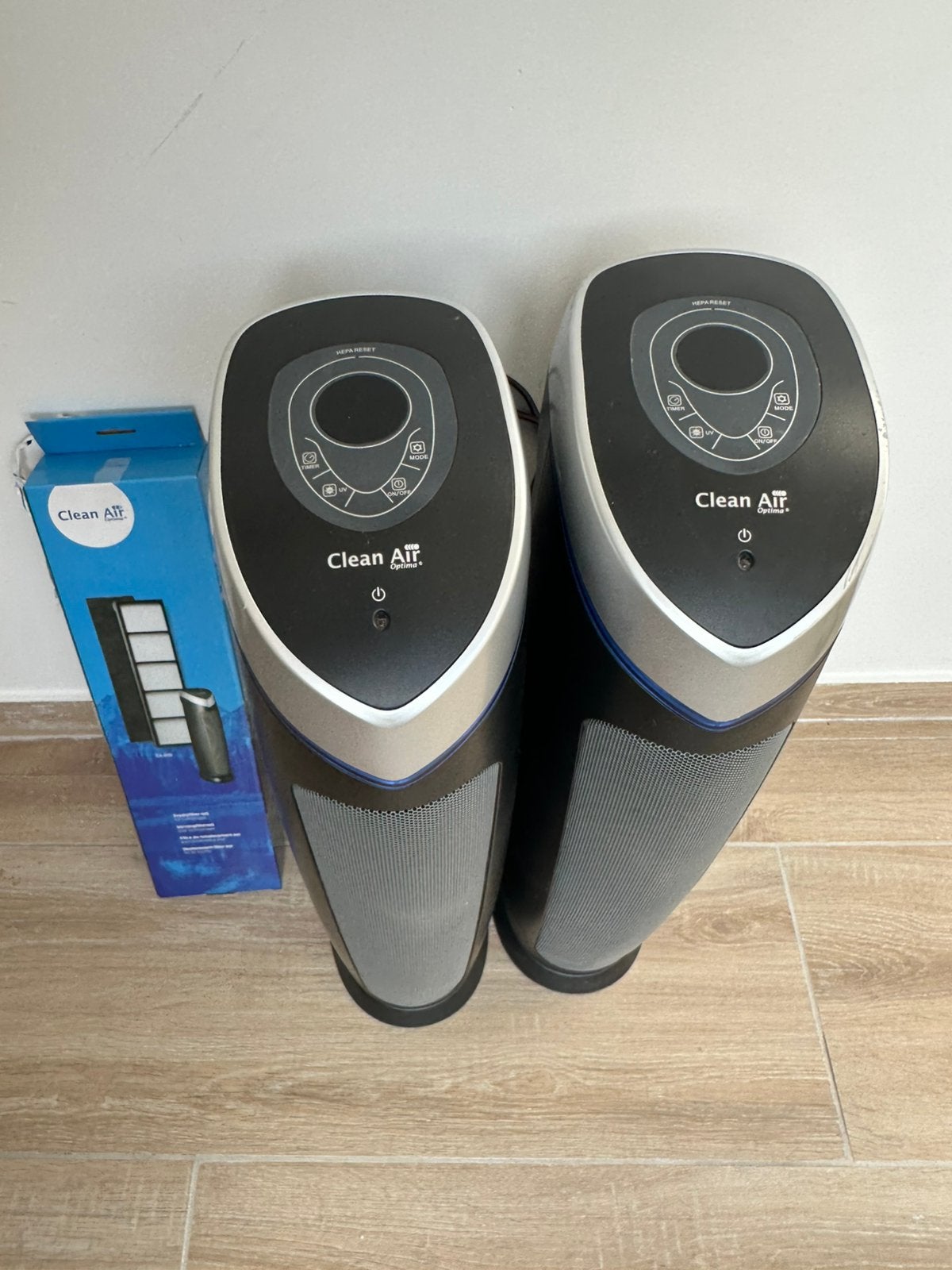 2x Clean Air Optima luchtreiniger + extra filter – HEPA & UV, Ophalen, Gebruikt, Luchtreiniger