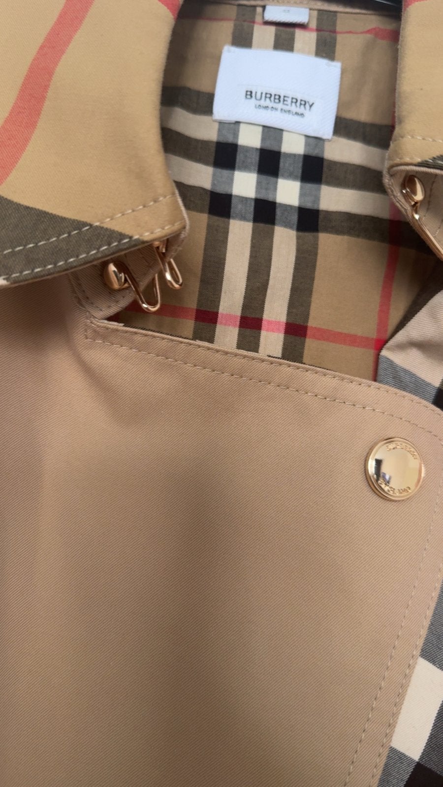 Burberry Trenchcoat, Ophalen of Verzenden, Zo goed als nieuw, Maat 38/40 (M), Beige