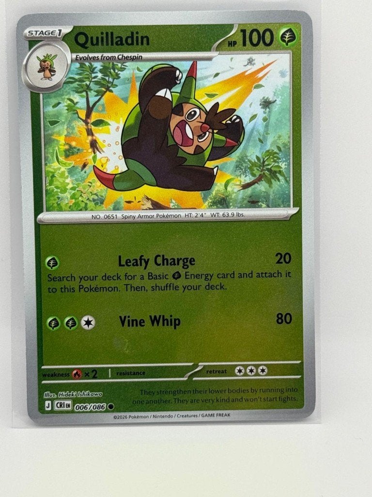 Quilladin [Reverse Holo] #6 Pokemon Chaos Rising, Hobby en Vrije tijd, Verzamelkaartspellen | Pokémon, Ophalen of Verzenden, Nieuw