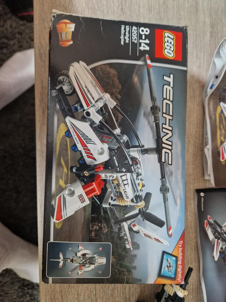 Lego Technic 42057 Ultralight Helicopter - Compleet & Z.G.S., Compleet, Lego, Ophalen of Verzenden, Zo goed als nieuw