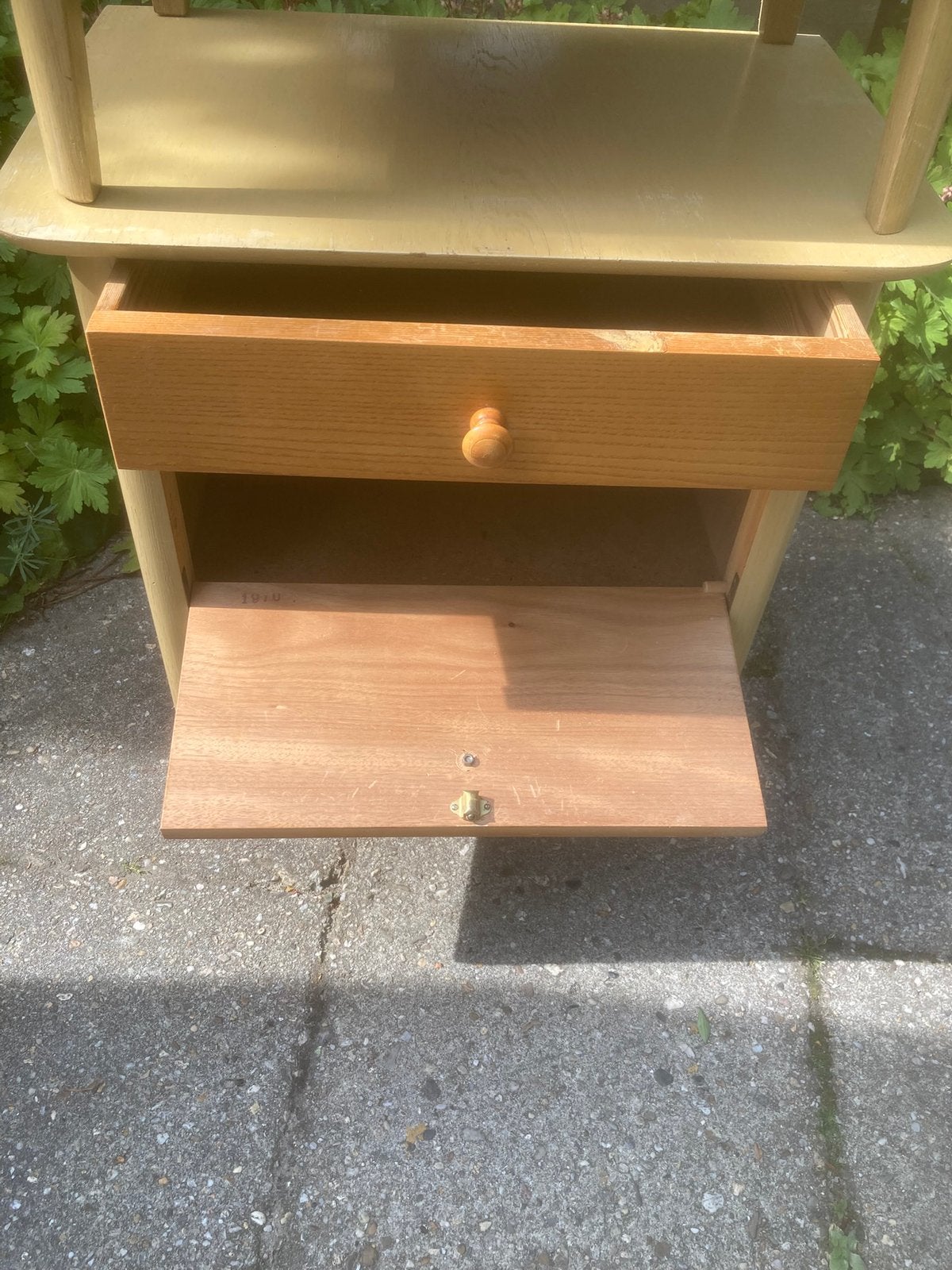 Twee vintage nachtkastjes jaren 70, Ophalen, Gebruikt, Nvt, Hout