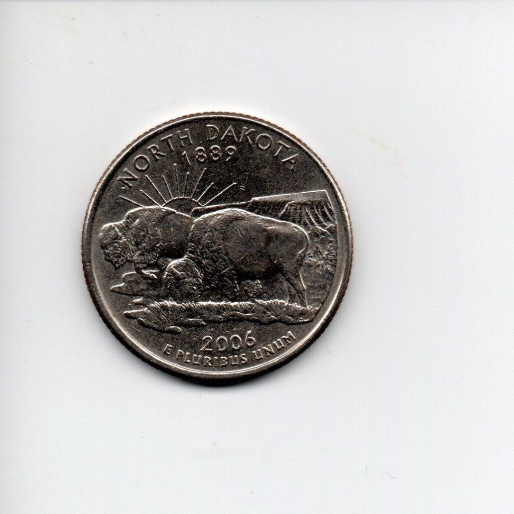 USA 1/4 dollar 2006 (North Dakota), Ophalen of Verzenden, Noord-Amerika
