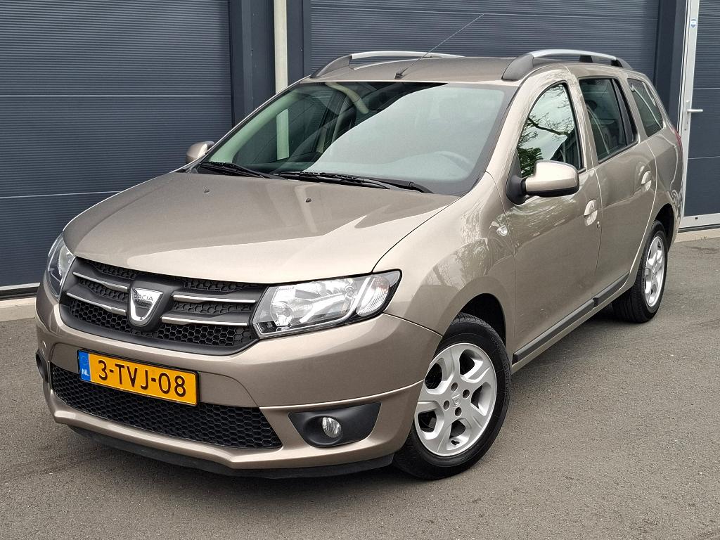 Dacia Logan 0.9 66KW TCE MCV 2014 Bruin, Auto's, Voorwielaandrijving, 898 cc, Stof, 40 €/maand