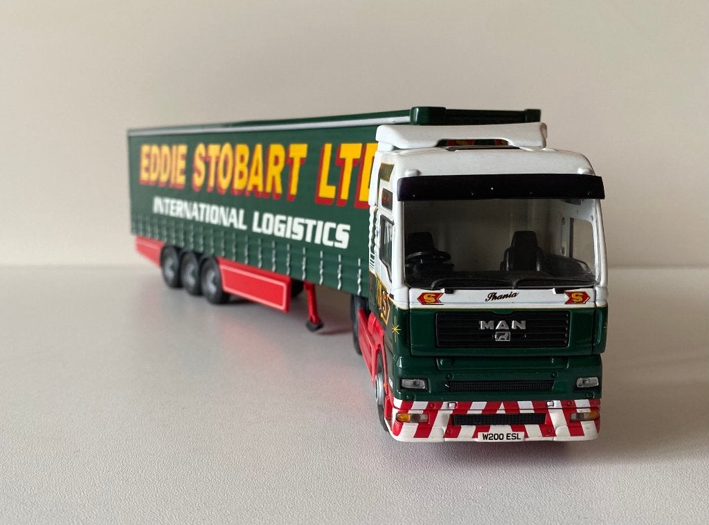 Corgi - MAN TGA Curtainside Trailer Eddie Stobart Ltd., Ophalen of Verzenden, Nieuw, Bus of Vrachtwagen, Corgi