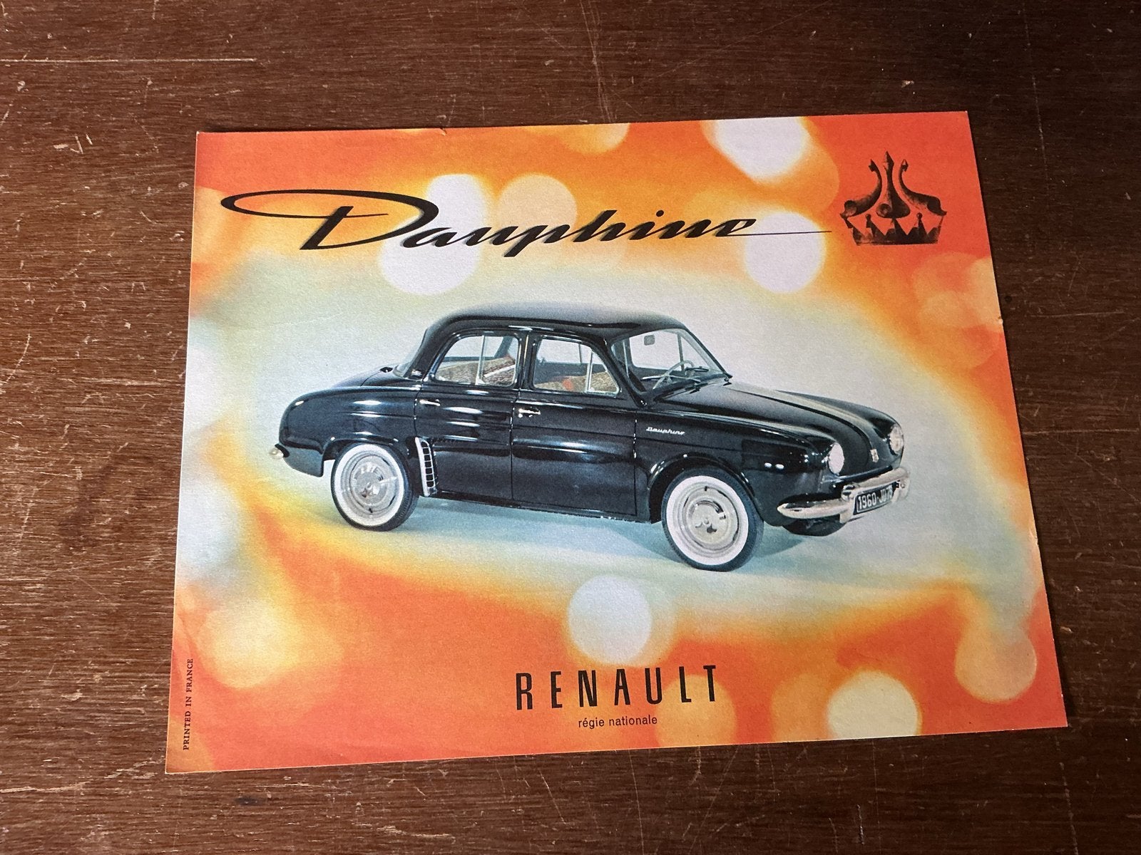 Vintage Renault Dauphine Brochure - Zeldzaam!, Boeken, Auto's | Folders en Tijdschriften, Ophalen of Verzenden, Gelezen, Renault