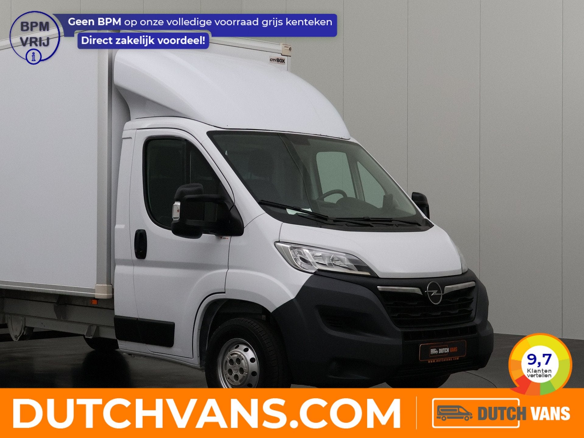 Opel Movano Bakwagen+Laadklep | 1046Kg Laadvermogen | Airco, Auto's, Bestelauto's, Stof, Gebruikt, Wit, 2356 kg