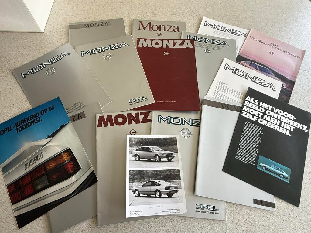 Opel Monza - diverse folders, Ophalen of Verzenden, Zo goed als nieuw, Opel