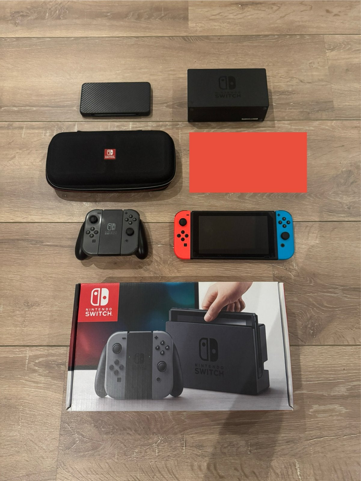 Nintendo Switch met extra controller en hoes, Spelcomputers en Games, Spelcomputers | Nintendo Switch, Ophalen of Verzenden, Zo goed als nieuw