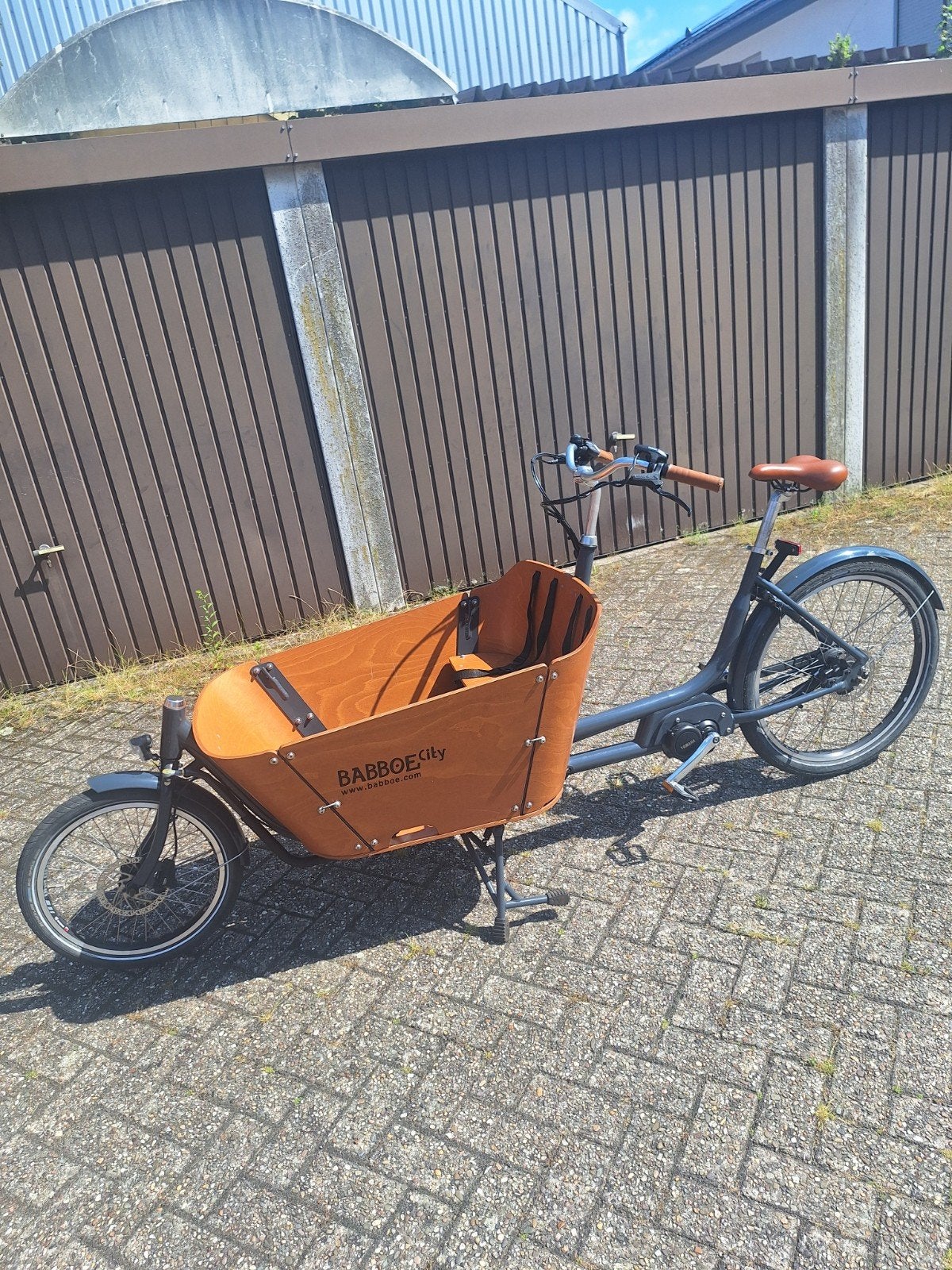 Elektrische bakfiets babboe city yamaha, Overige merken, 4 kinderen of meer, Gebruikt, Huif