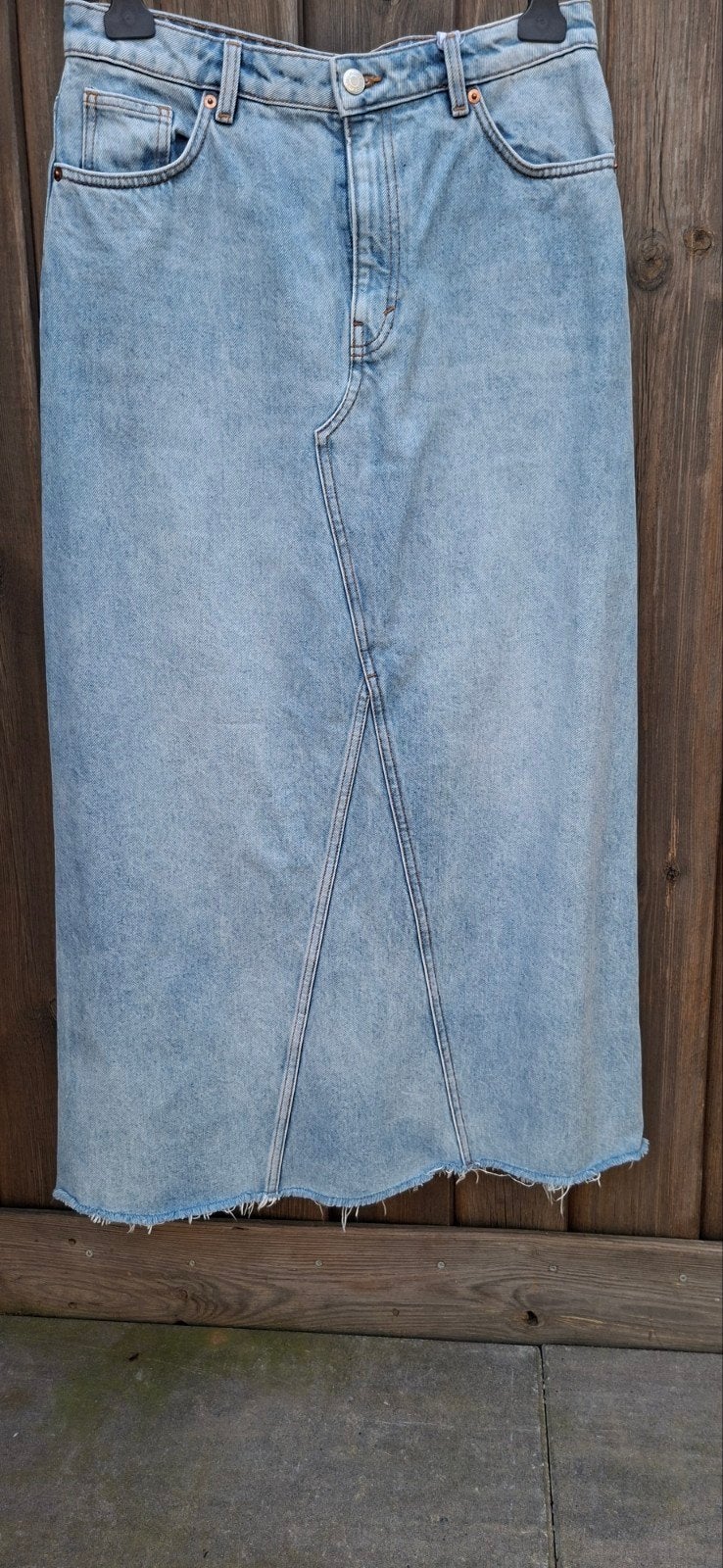 Nieuwe lange maxi jeansrok Monki maat 38 
Monki, Kleding | Dames, Rokken, Maat 38/40 (M), Blauw, Nieuw, Ophalen of Verzenden