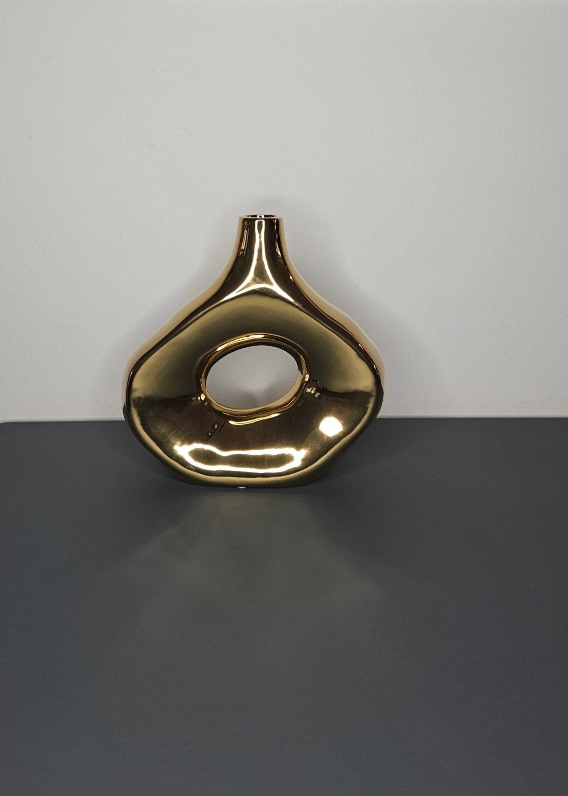 Vaas "Malta goud" H.23cm