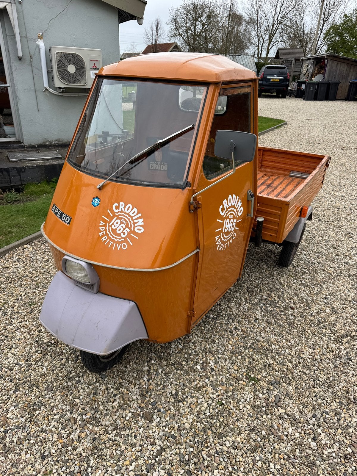 Piaggio Ape TL2 1971 uniek tuktuk, Maximaal 45 km/u, 49 cc, 4 versnellingen, Ophalen