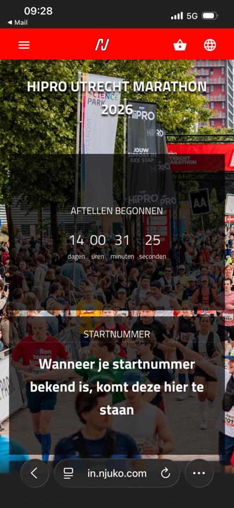 Ticket hele marathon Utrecht, Eén persoon