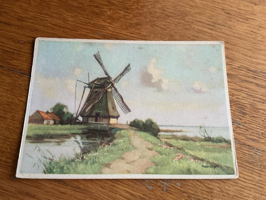 1073 molen onbekend Illustrator Noordijk, Ophalen of Verzenden, Voor 1920