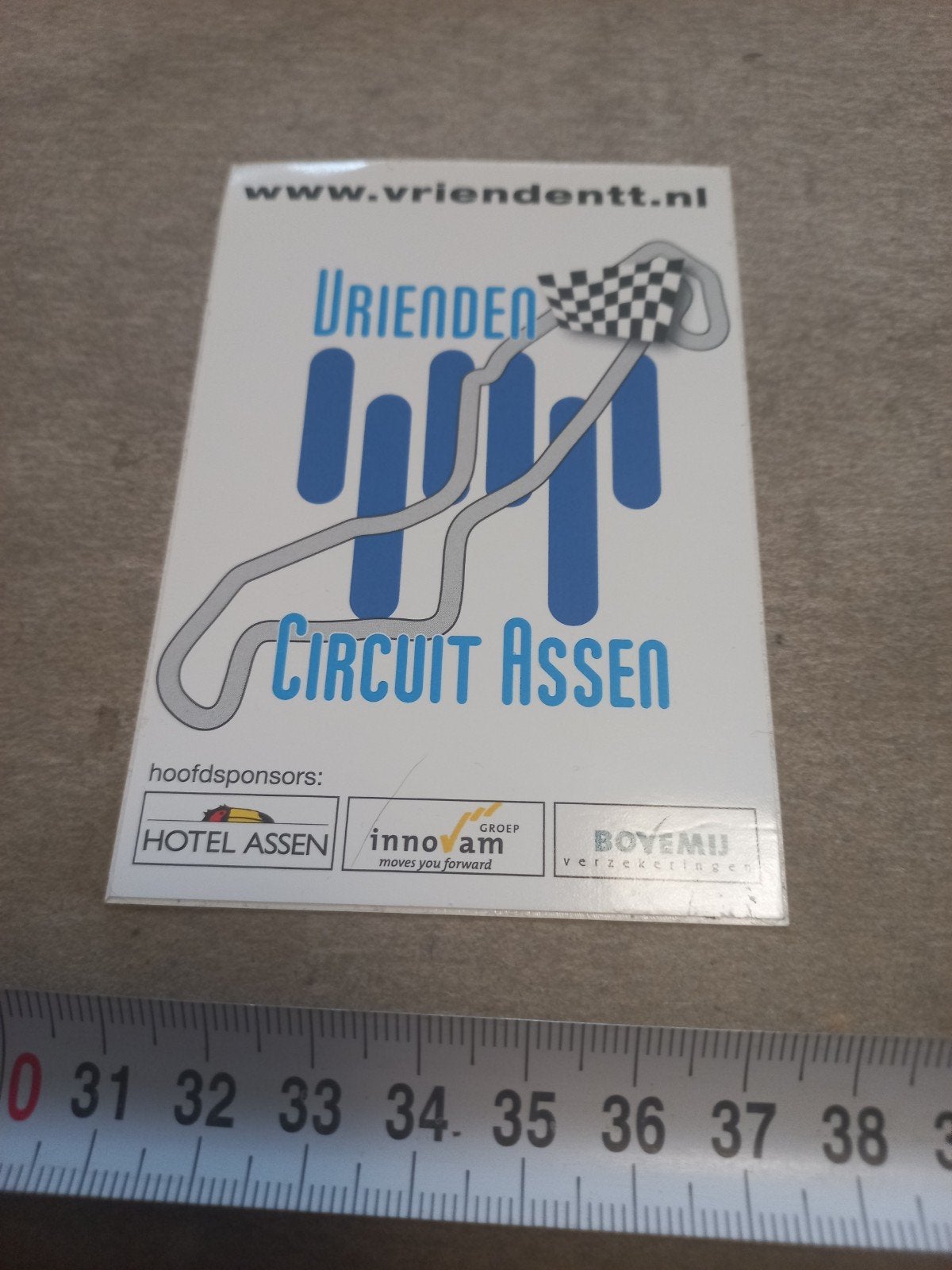 Vrienden Circuit Assen Sticker - Hoofdsponsors, Verzamelen, Ophalen of Verzenden