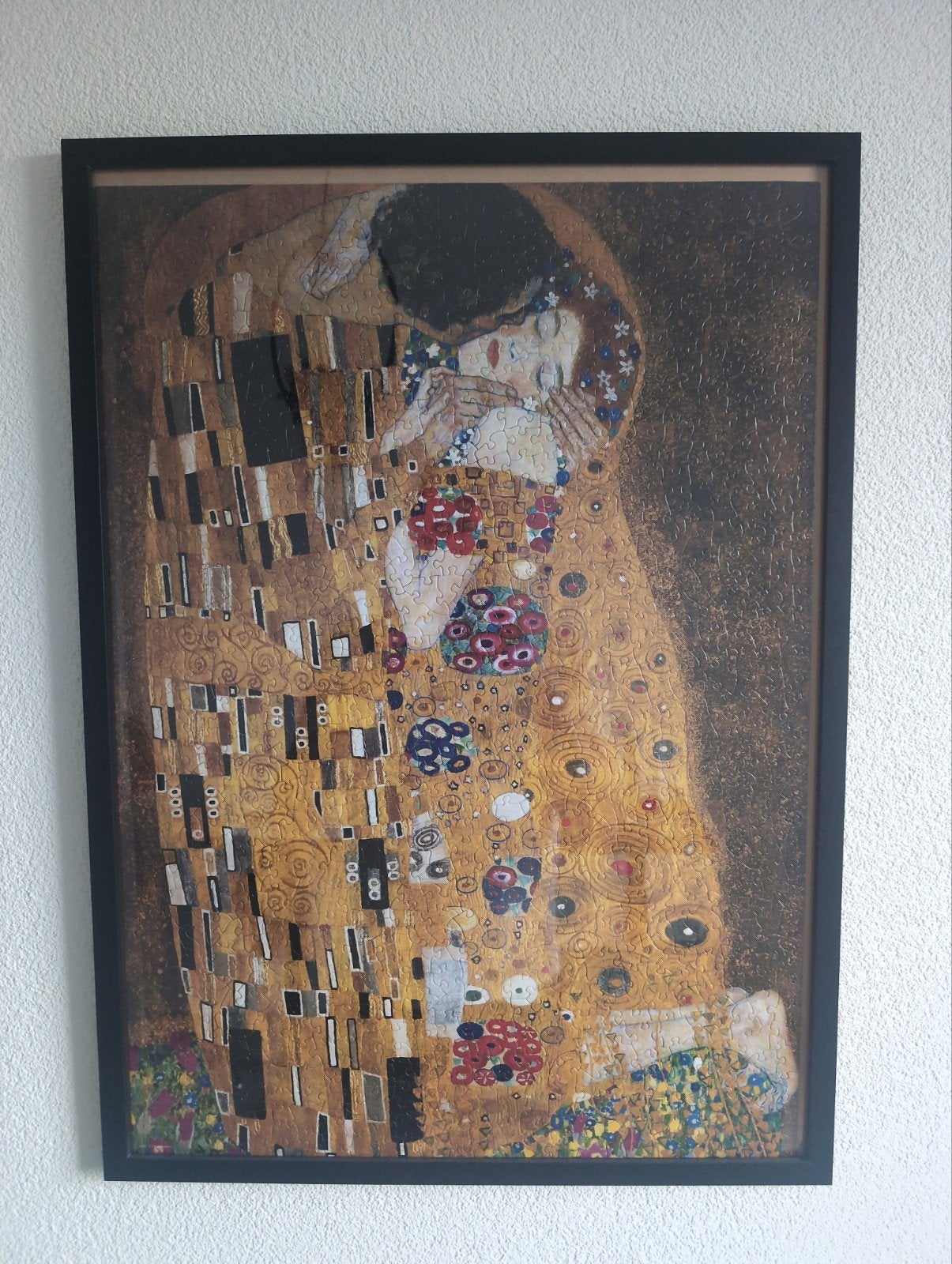 Gustav Klimt De Kus - Ingelijste Puzzel, Ophalen, Figuren, Papier/karton, Print