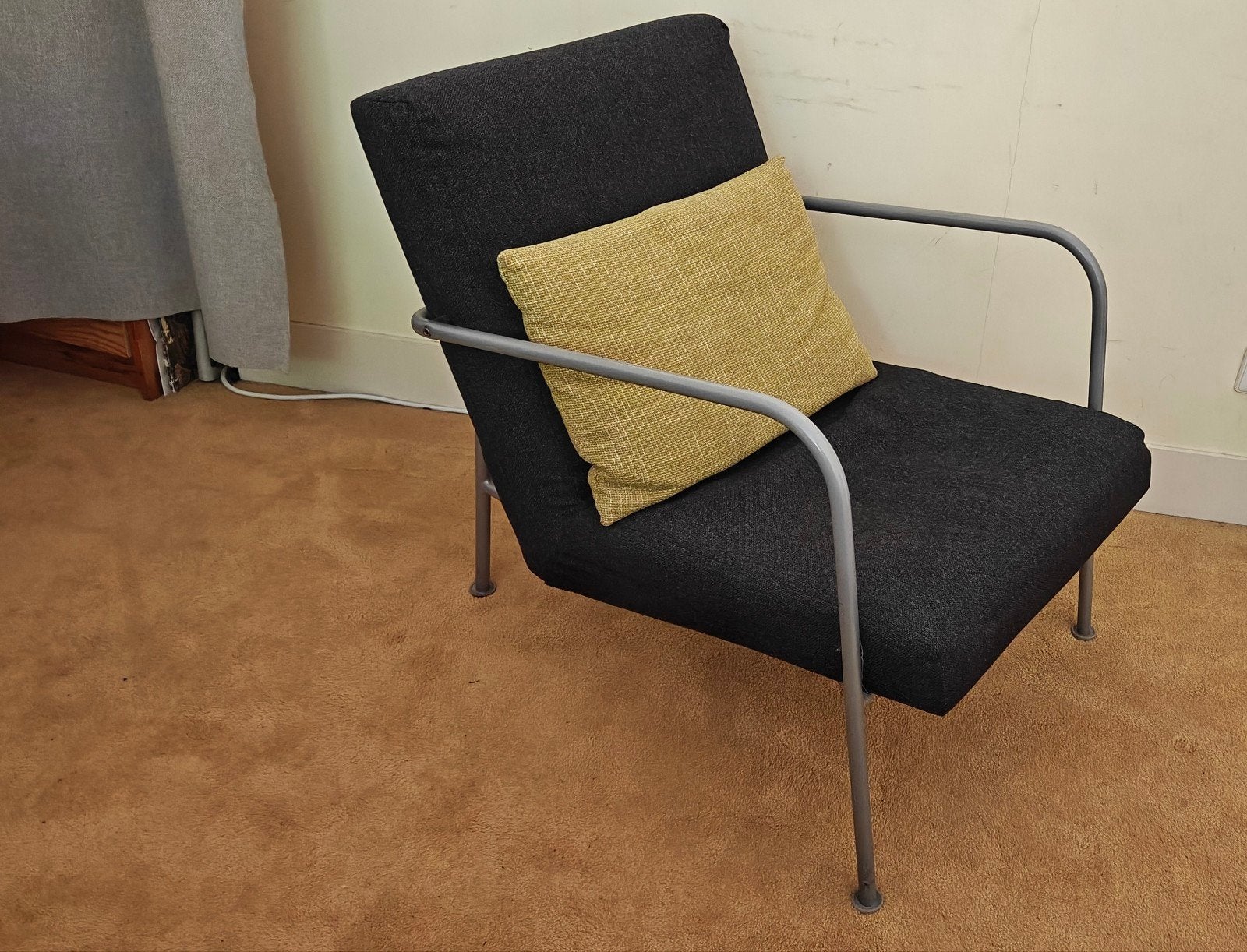 Fauteuil PS van Ikea met een Bijenkorf kussen, Ophalen, Gebruikt, 75 tot 100 cm, Stof
