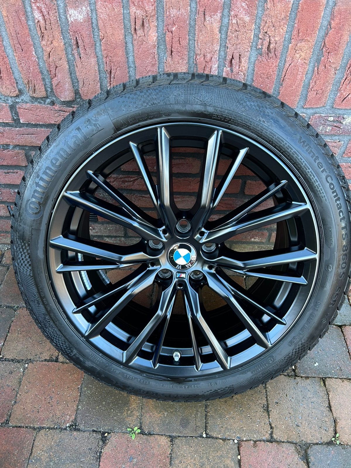 BMW 3 serie winterwielenset 18’’M Performence Dubbelspaak, Ophalen, 18 inch, Gebruikt, Banden en Velgen