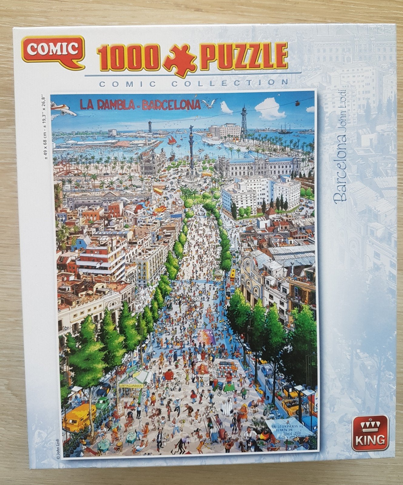 Puzzel Ramblas Barcelona, Ophalen, 500 t/m 1500 stukjes, Gebruikt, Legpuzzel