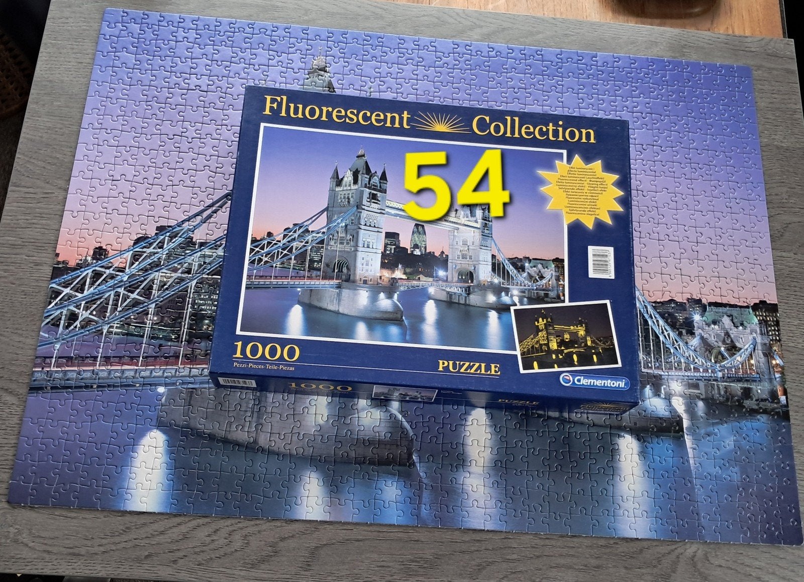 puzzel 1000 stukjes compleet London tower bridge, Ophalen of Verzenden