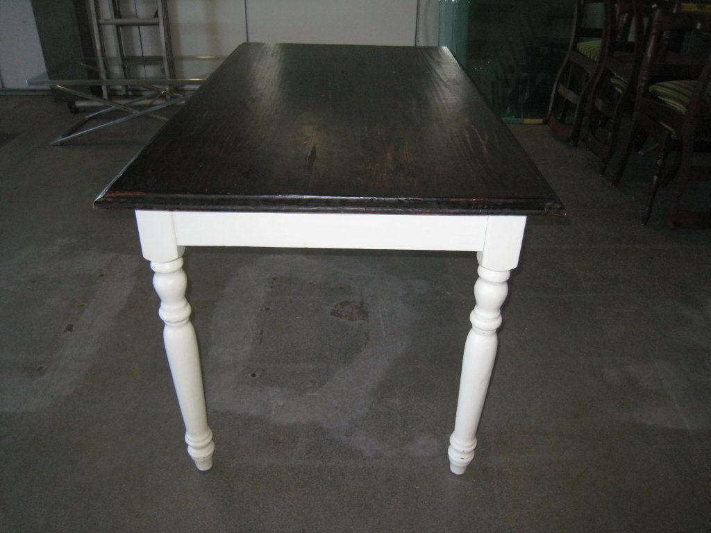 Brocante stijl eettafel met laatje, Niet ingevuld, Gebruikt, Niet ingevuld, Niet ingevuld