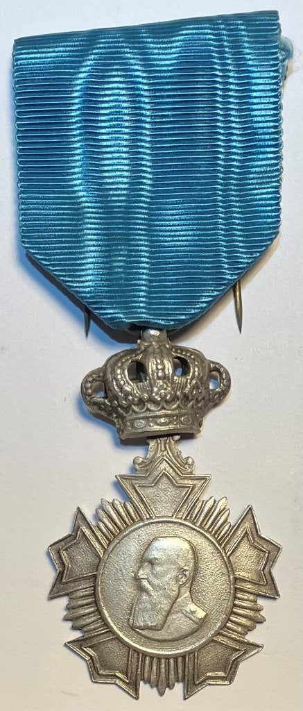 Veteranenmedaille van Leopold II, 1865-1909, Ophalen of Verzenden, Landmacht, Overige gebieden, Lintje, Medaille of Wings