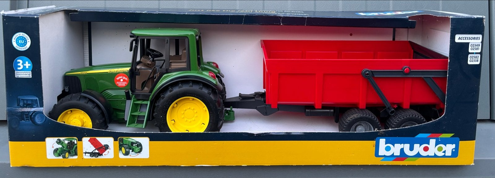 Bruder John Deere 6920 Tractor met kiepwagen, Hobby en Vrije tijd, Ophalen of Verzenden, Nieuw, Tractor of Landbouw