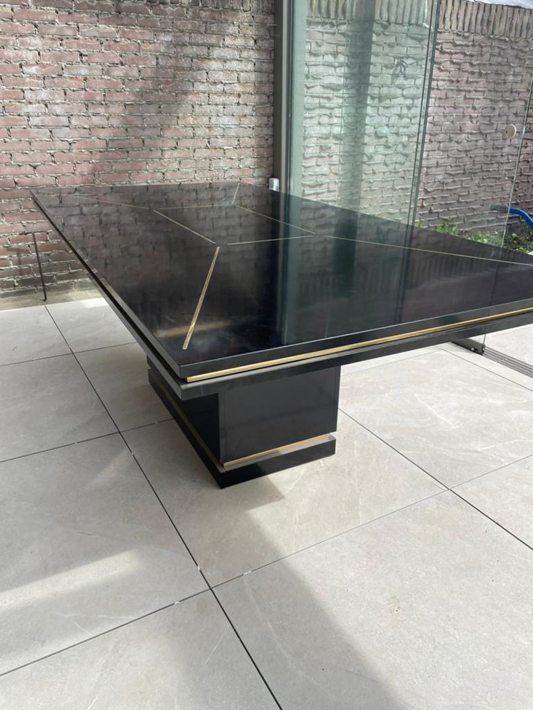 Zwarte hoogglans eettafel  van Bergers., Ophalen, Rechthoekig, 200 cm of meer, 50 tot 100 cm