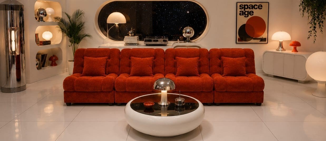 Lucky Vintage vintage modulaire space age zitelementen, Ophalen, ., Zo goed als nieuw, Vintage space age