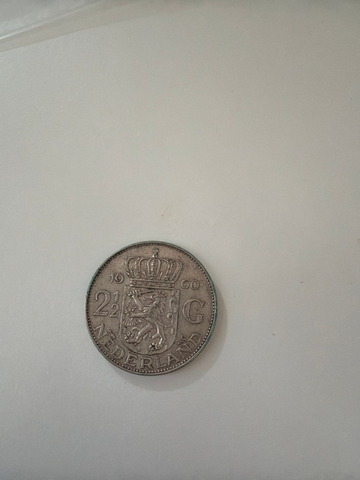 Zilveren 2½ Gulden munt Koningin Juliana 1960, Postzegels en Munten, Munten | Nederland, Ophalen, Koningin Juliana, Zilver, Losse munt