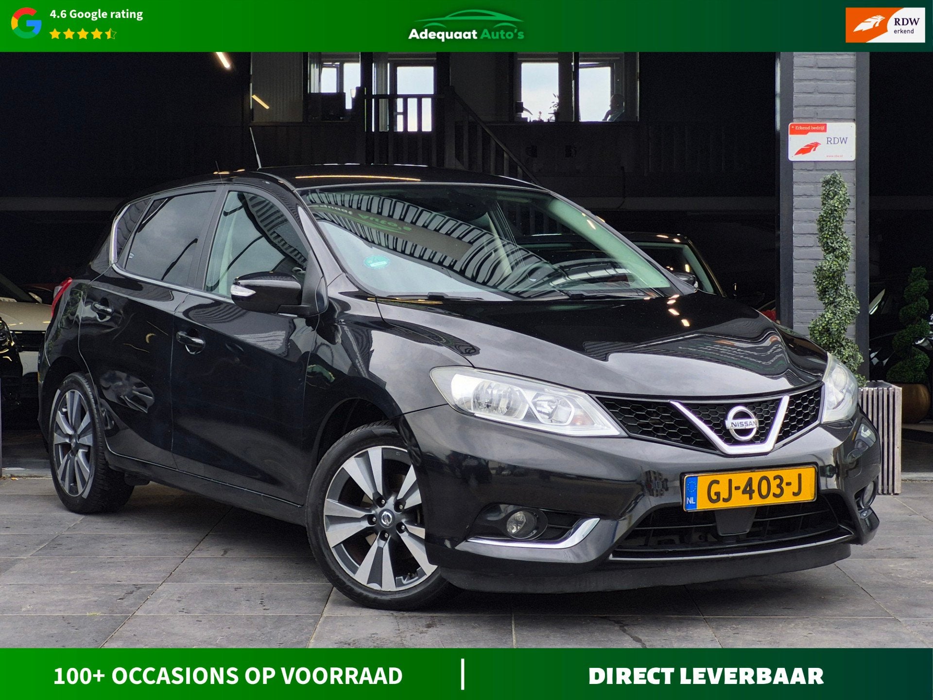 Nissan Pulsar 1.2 DIG-T Connect Edition|Trekhaak|Camera|Airc, Auto's, Voorwielaandrijving, Stof, Gebruikt, 4 cilinders