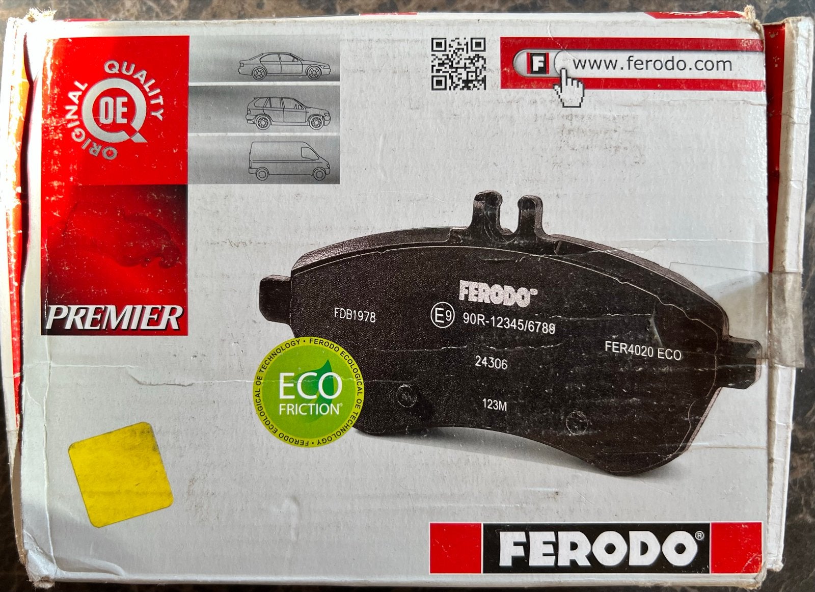 Ferodo remschijven FDB1083 achteras Peugeot Citroen Ford VW, Ophalen of Verzenden, Nieuw, Peugeot