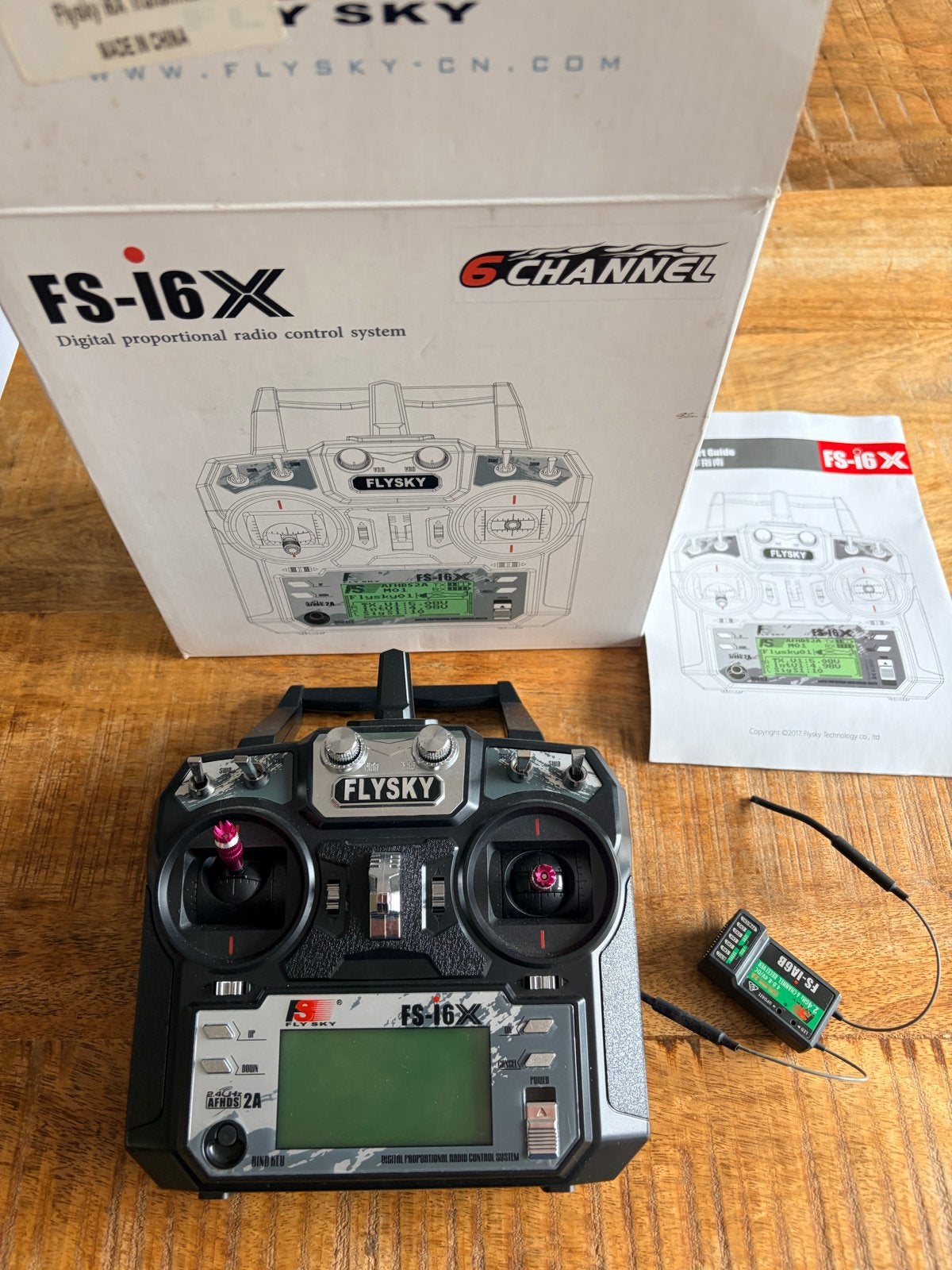 Flysky FS-i6X Digitale Radio Control Zender met Ontvanger, Ophalen of Verzenden, Nieuw