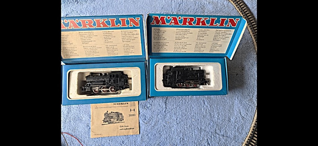 2 keer loc Marklin HO 3000 oud OVP met verlichting werkend, Hobby en Vrije tijd, Wisselstroom, Gebruikt, Locomotief, Ophalen of Verzenden