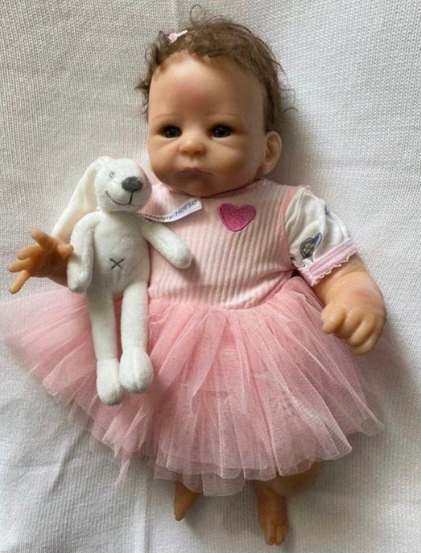 Reborn baby meisje, Verzamelen, Poppen, Verzenden, Zo goed als nieuw, Pop, Levensecht of Reborn