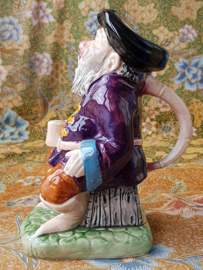 Mooie oude Toby jug uit Engeland van Melba Ware 21 cm., Ophalen of Verzenden