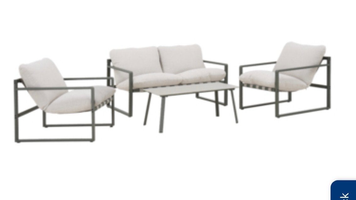 Nieuwe Fiji lounge stoelen en tafeltje, Bijzettafel, Loungeset, Ophalen, 2 zitplaatsen